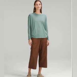 Lululemon Pima Cotton Side-Cinch Long Sleeve Shirt